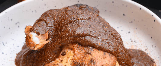 Grilled chicken with mole