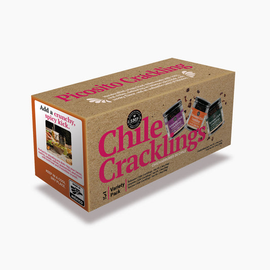 SMP Chile Cracklings Variety Pack – 3 Count: Habanero, Serrano & Jalapeño