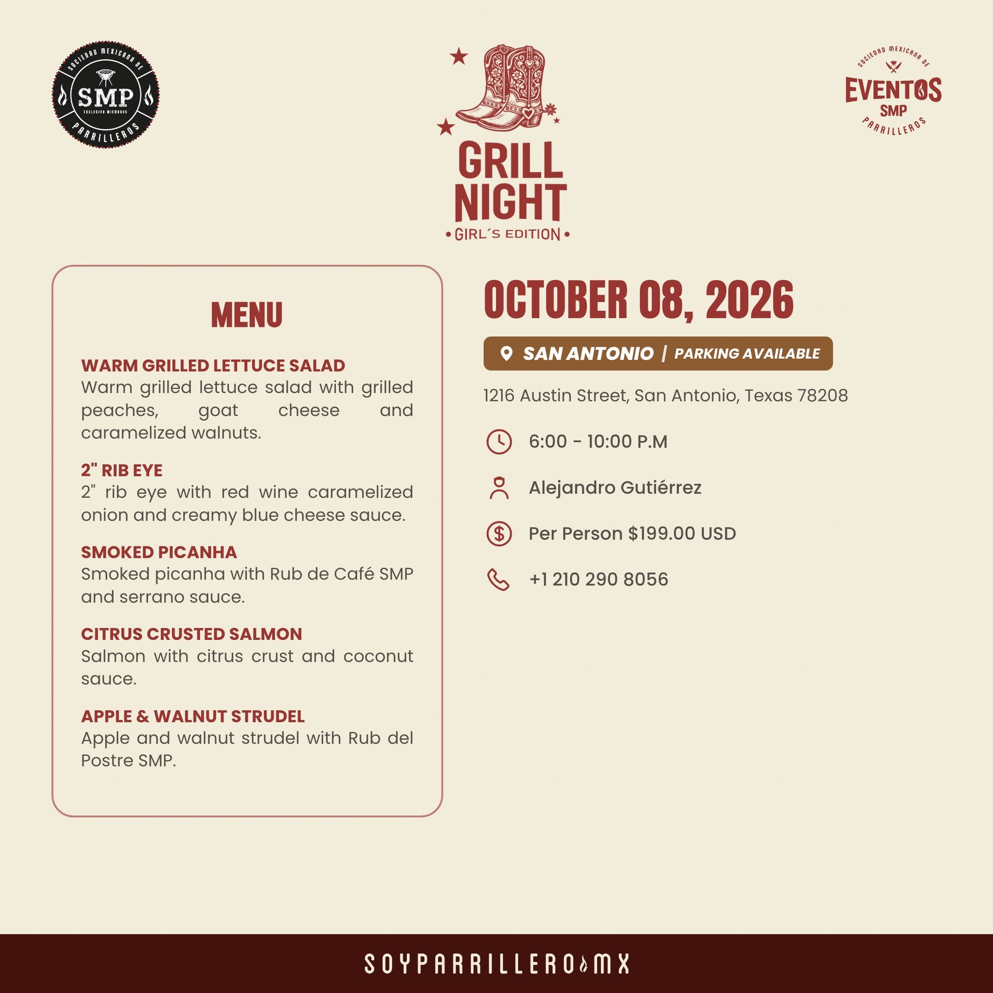 Girls' Grill Out | San Antonio, TX. | October 8