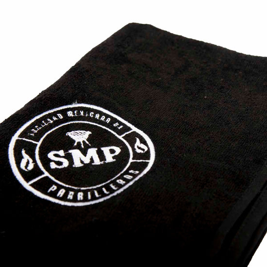 sociedad mexicana de parrilleros toalla negra smp utensilios parrilleros